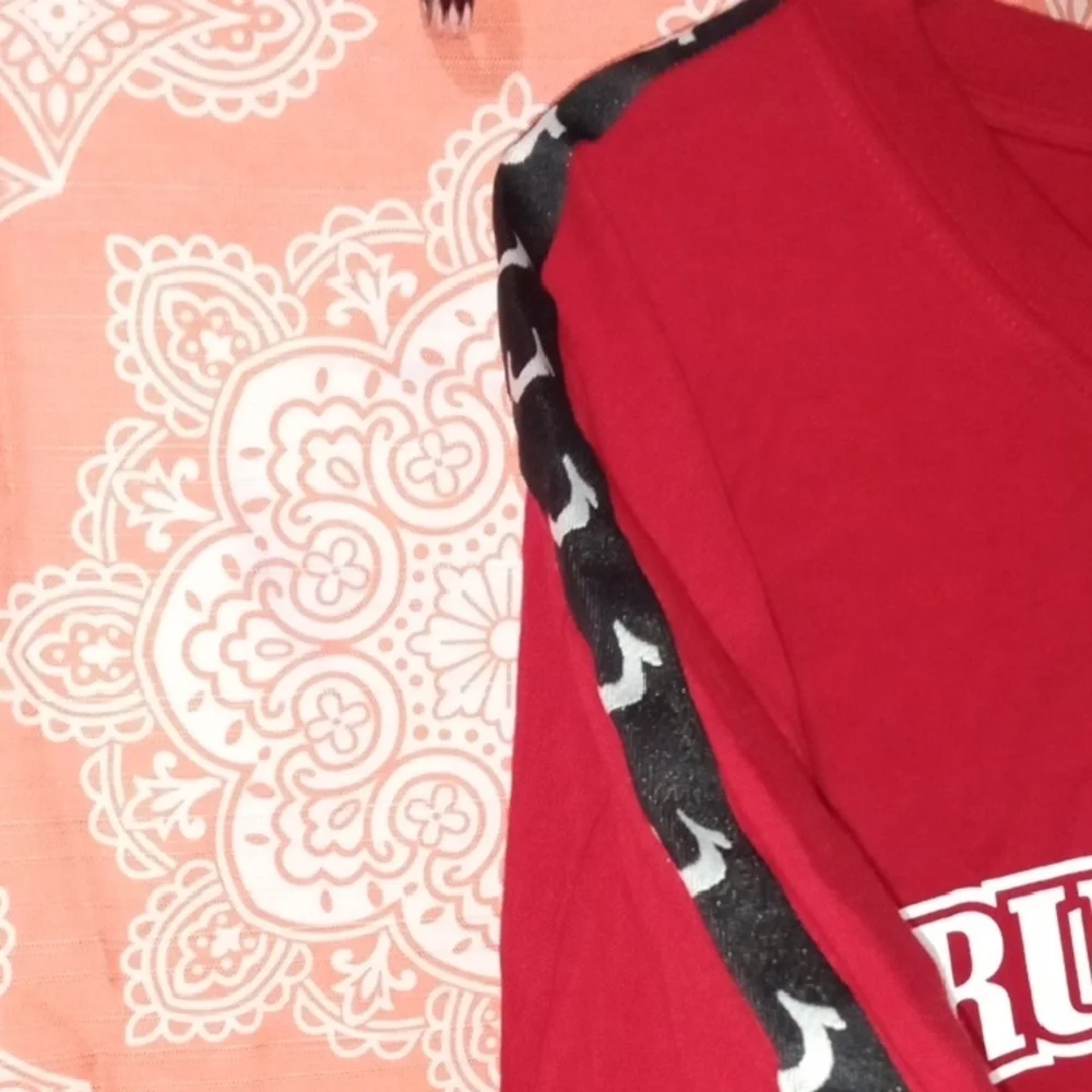 True Religion Red Short Sleeve Tee